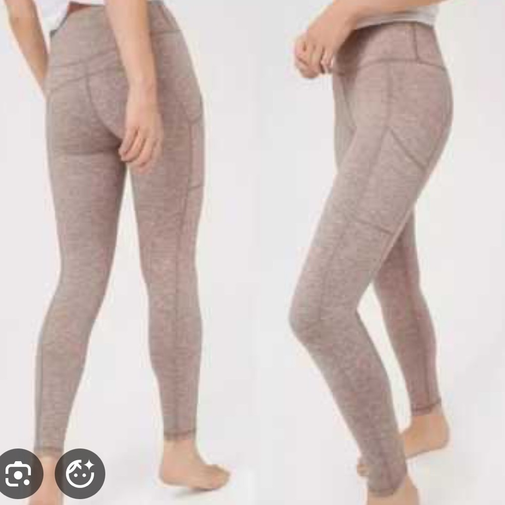 Offline by Aerie The Hugger High Rise Leggings Tan